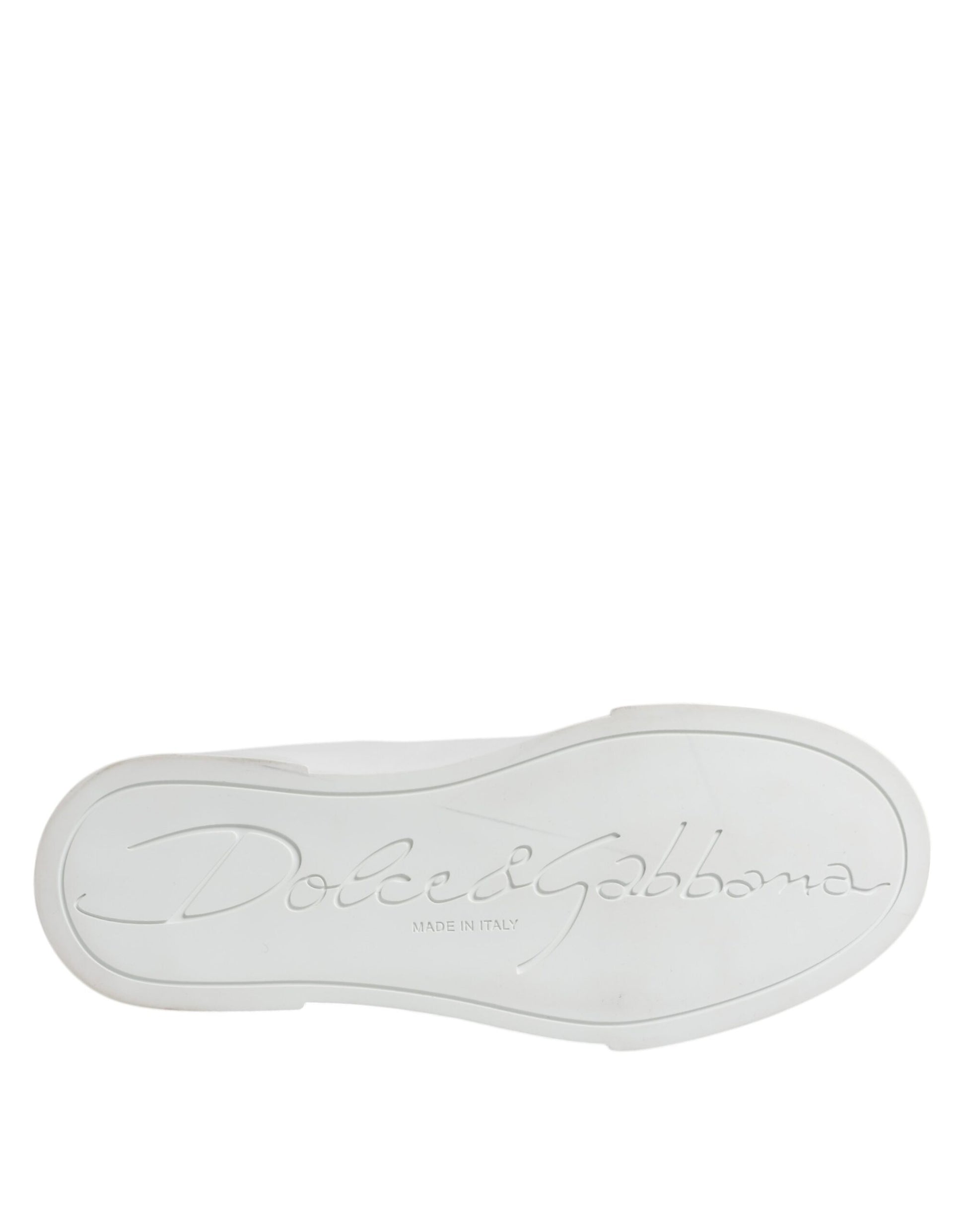 White shoe with black writing on it