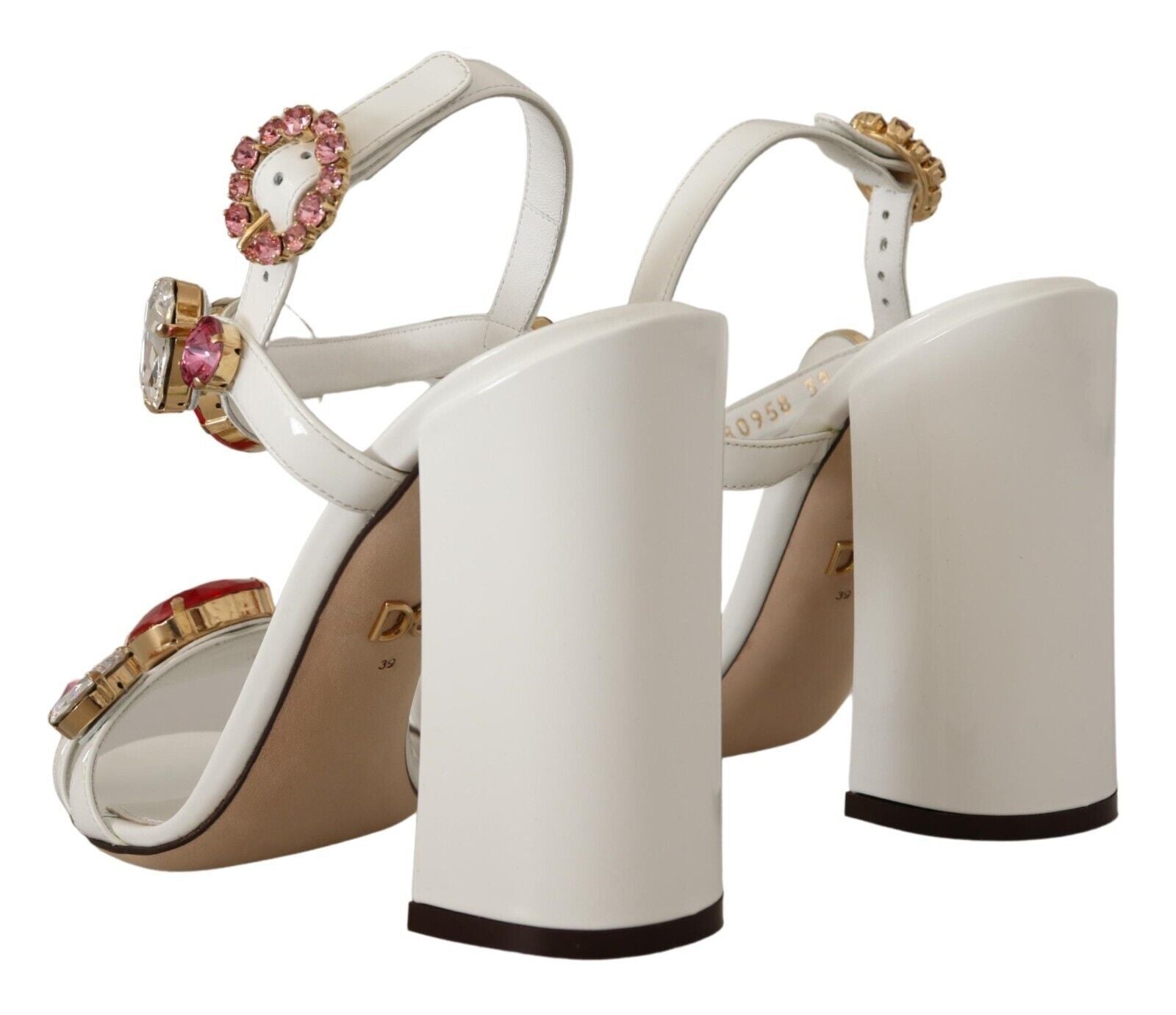 High heel shoes with straps and embellishments