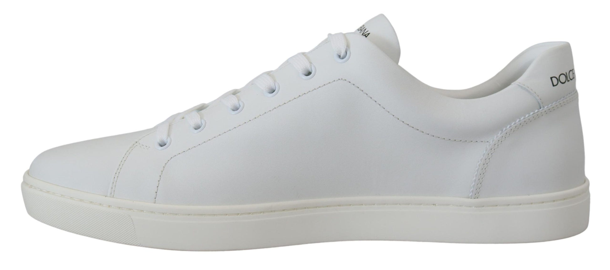 White sneakers with laces and a low top