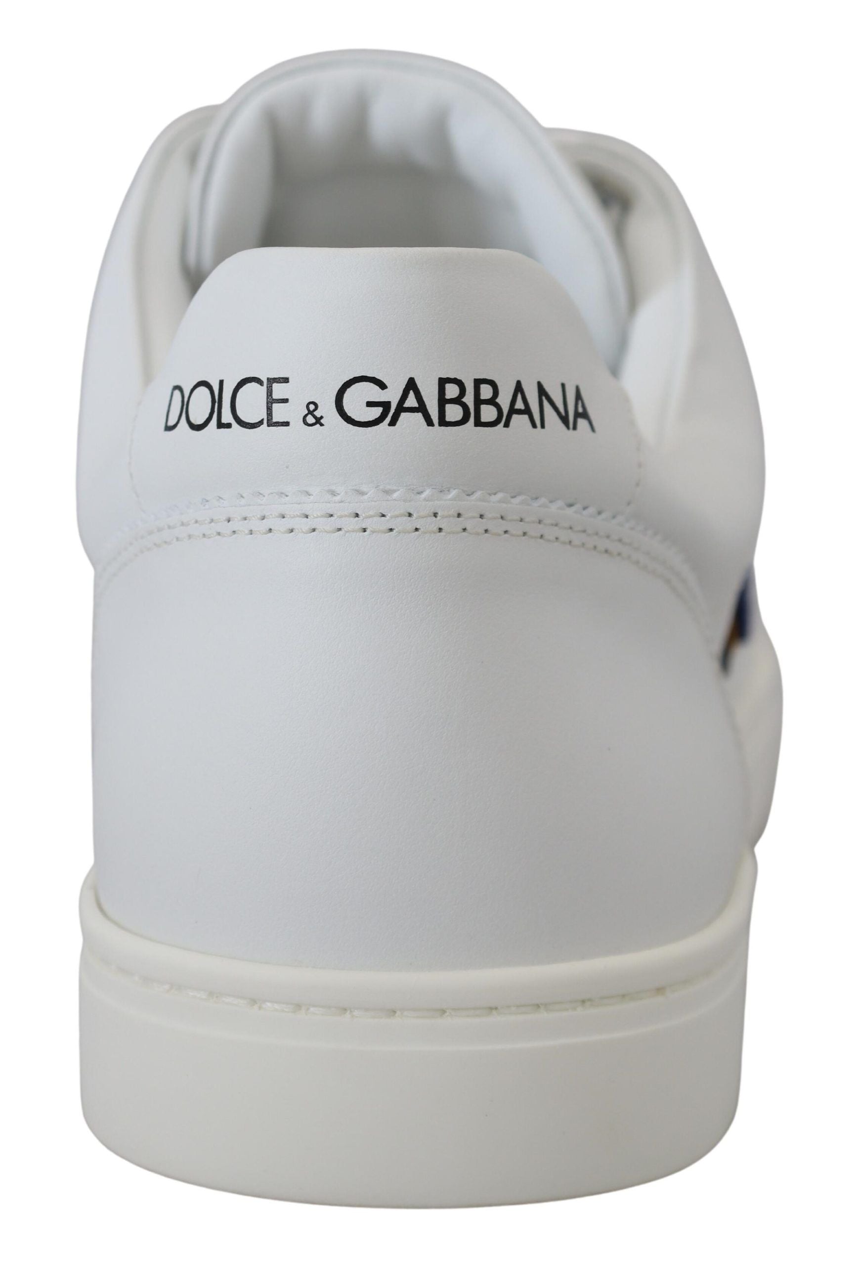 White sneaker with brand logo on side