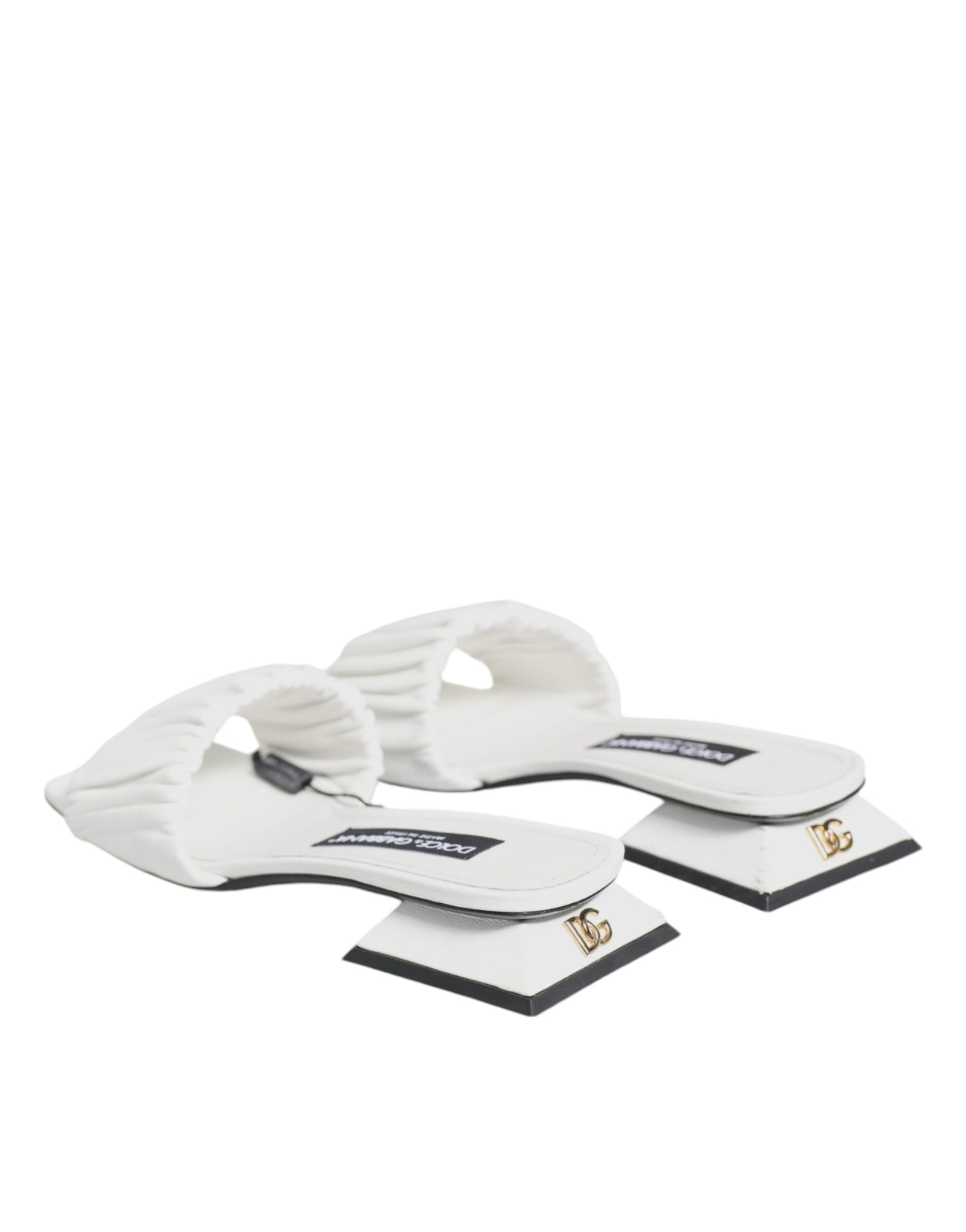 Pair of white flip flops