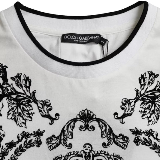 White shirt with black collar and sleeves