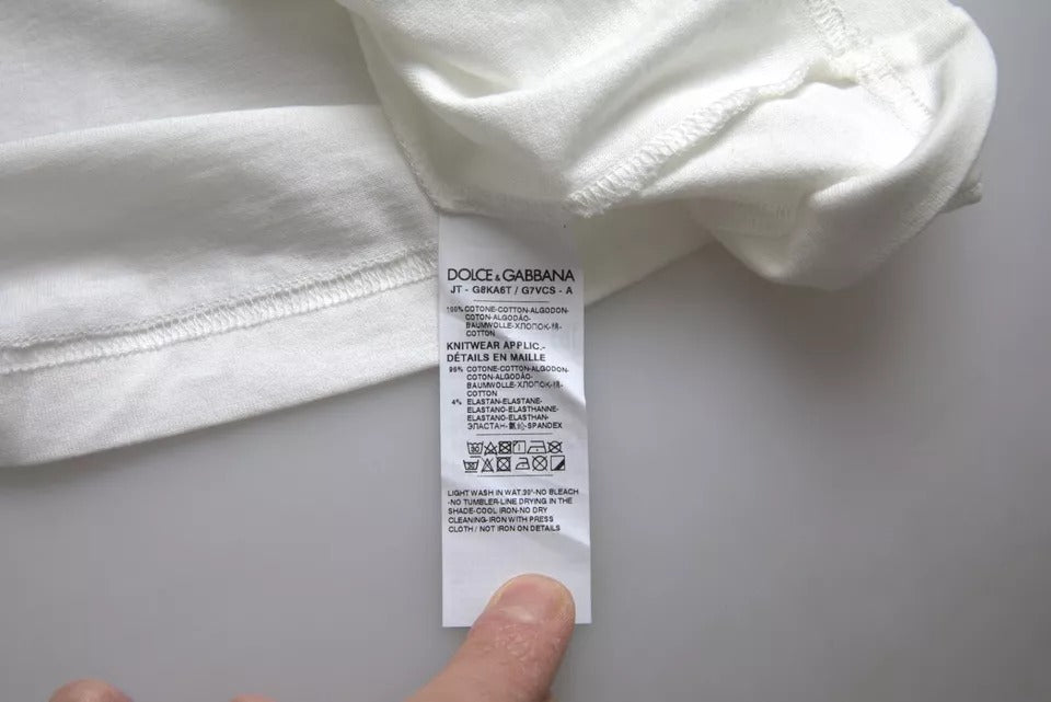 White tag on garment