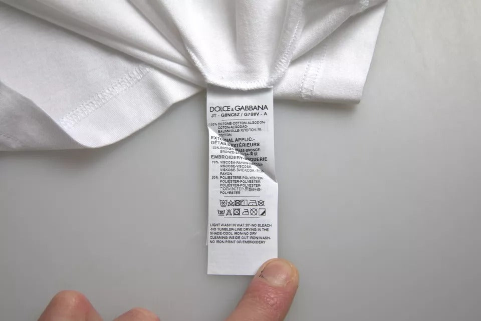 White tag on garment