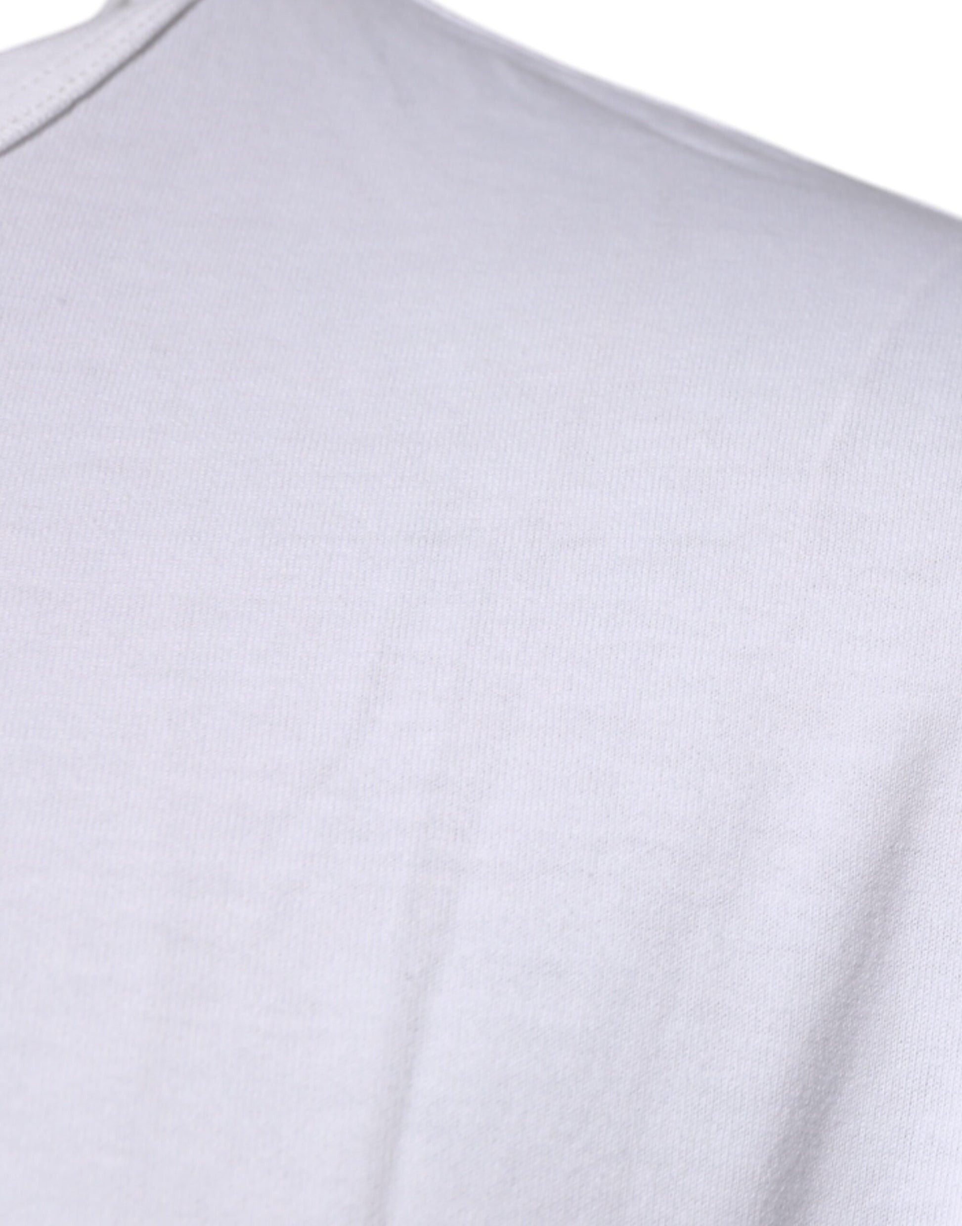 White short sleeved t-shirt on hanger
