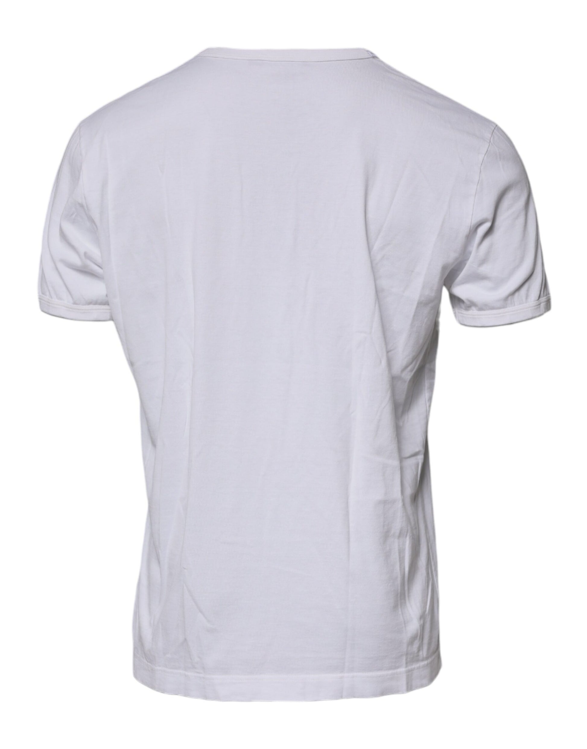 White short sleeved t-shirt on a hanger