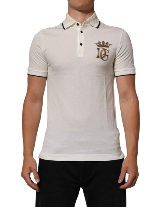 Men's polo shirt with embroidered logo on left chest