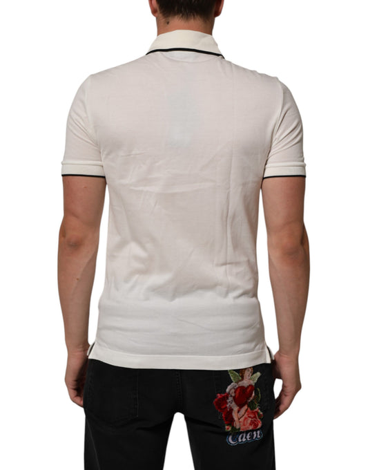 Men's polo shirt with short sleeves and collar