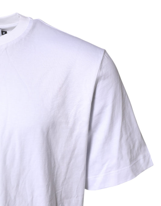 White short sleeved t-shirt on hanger