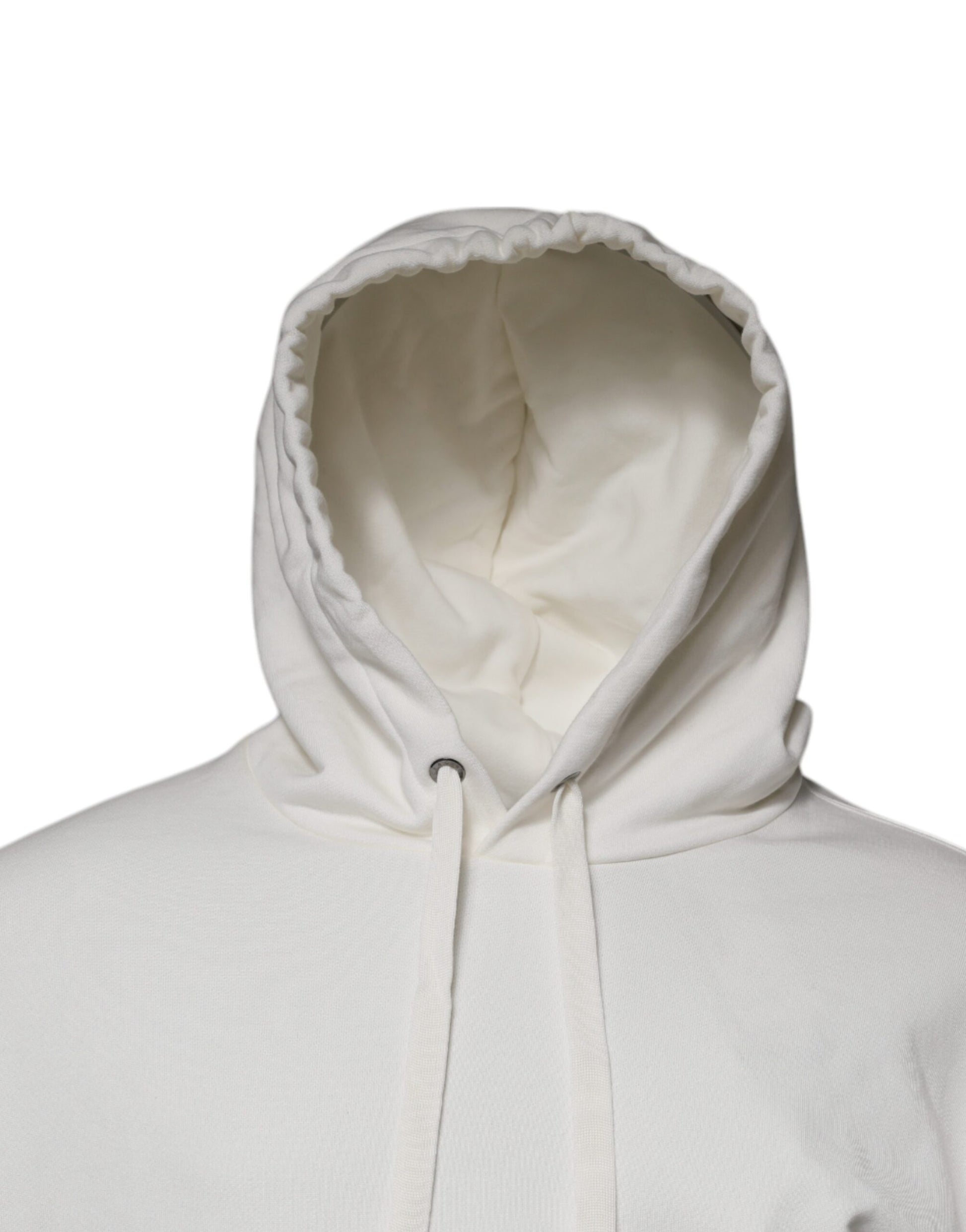 Hoodie with hood up and head hole cut out