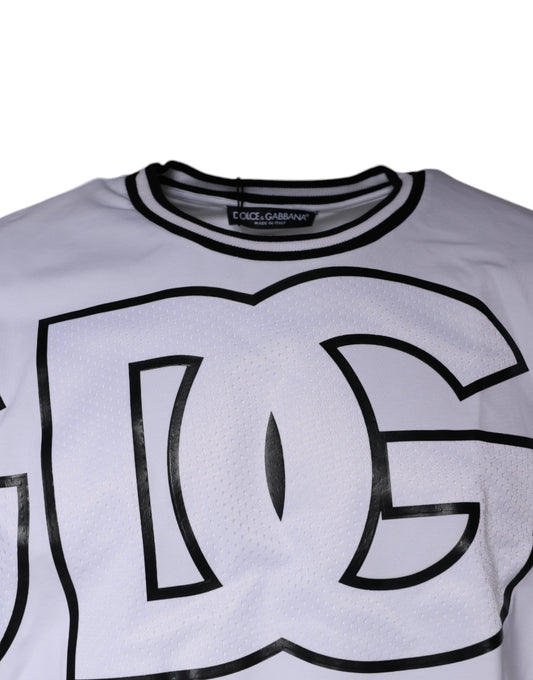 White long sleeve shirt with black lettering