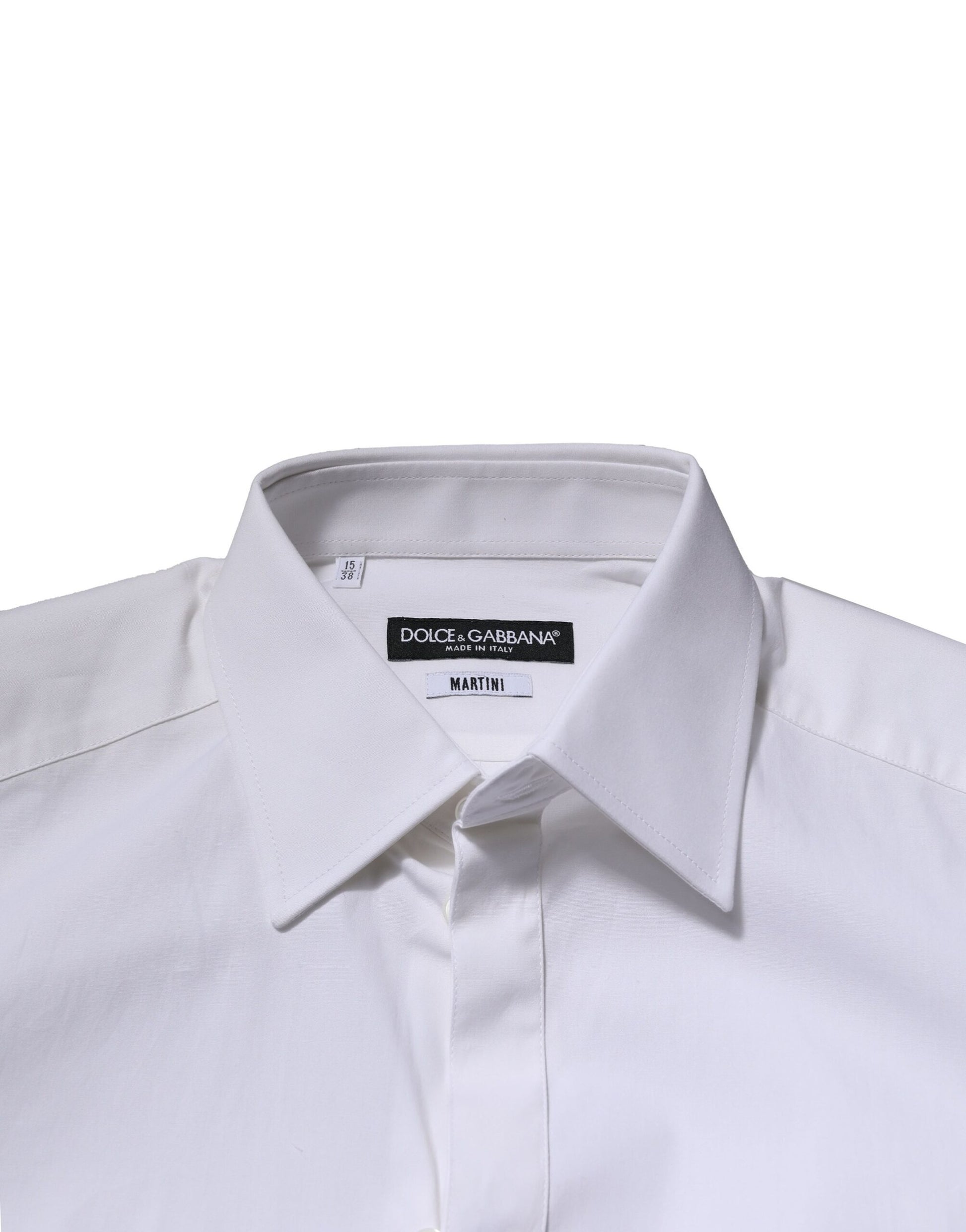 White long sleeve dress shirt from Dolce & Gabbana with collar and button front