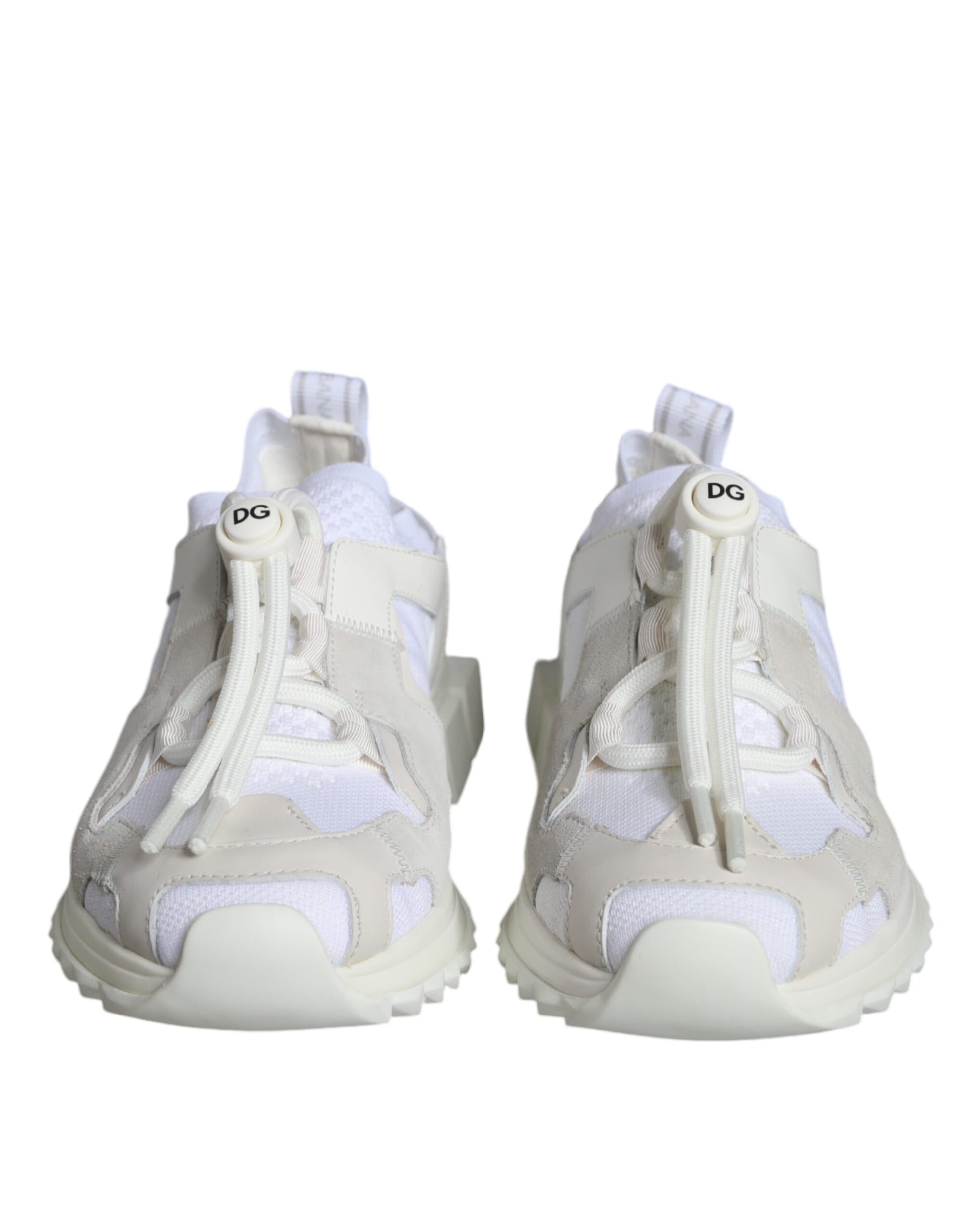 Pair of baby shoes with laces and a logo on the side