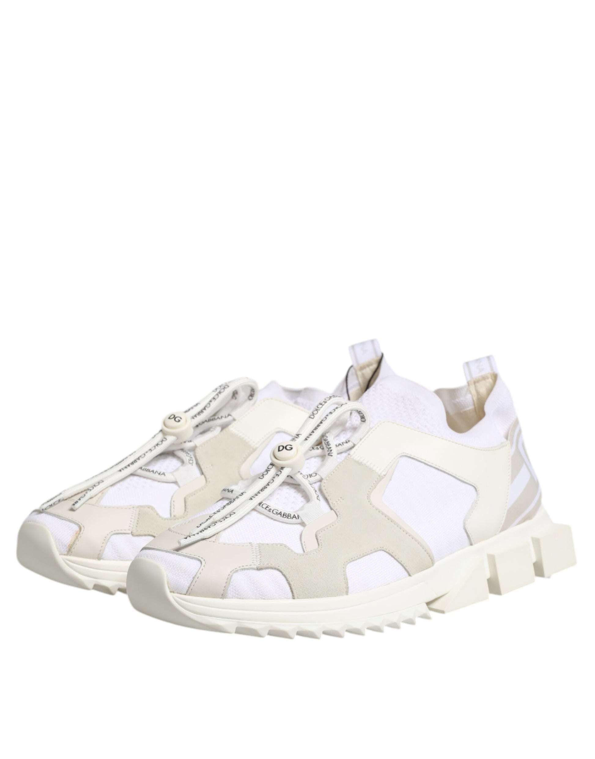 Tan camouflage sneakers with white laces