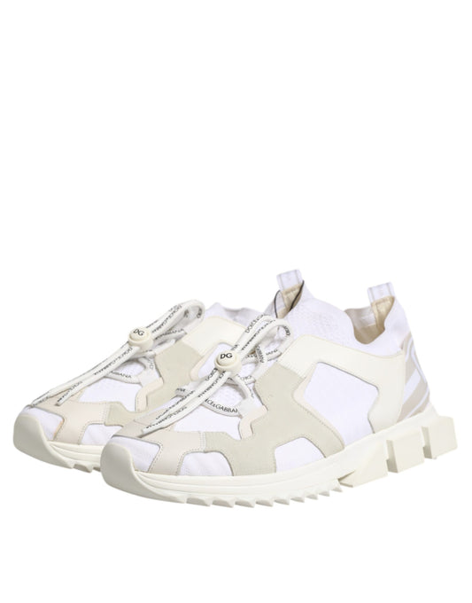 Tan camouflage sneakers with white laces