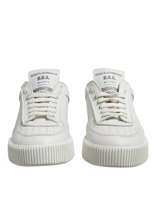 Pair of white sneakers with chunky soles