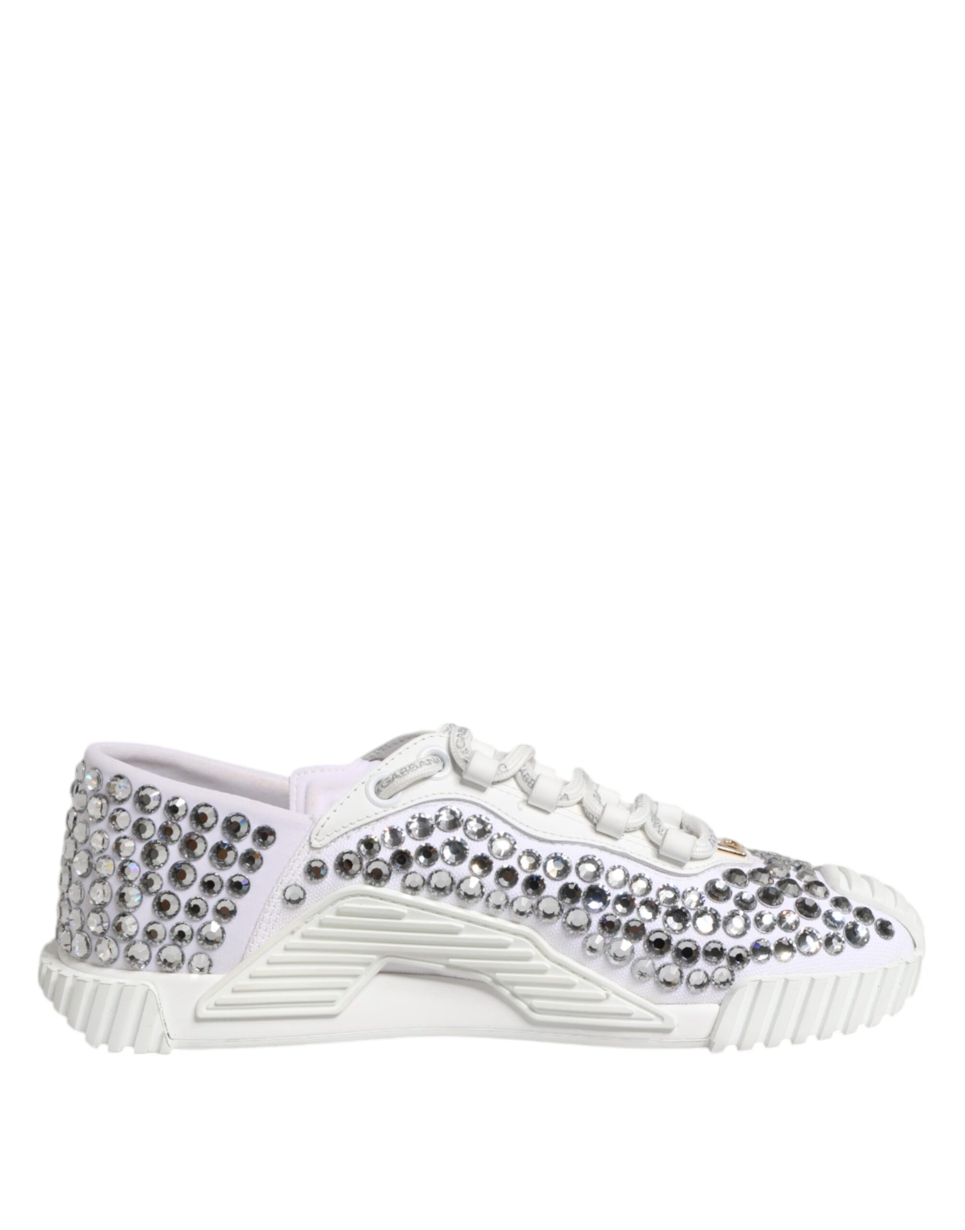 Pink and white baby shoes with silver studs