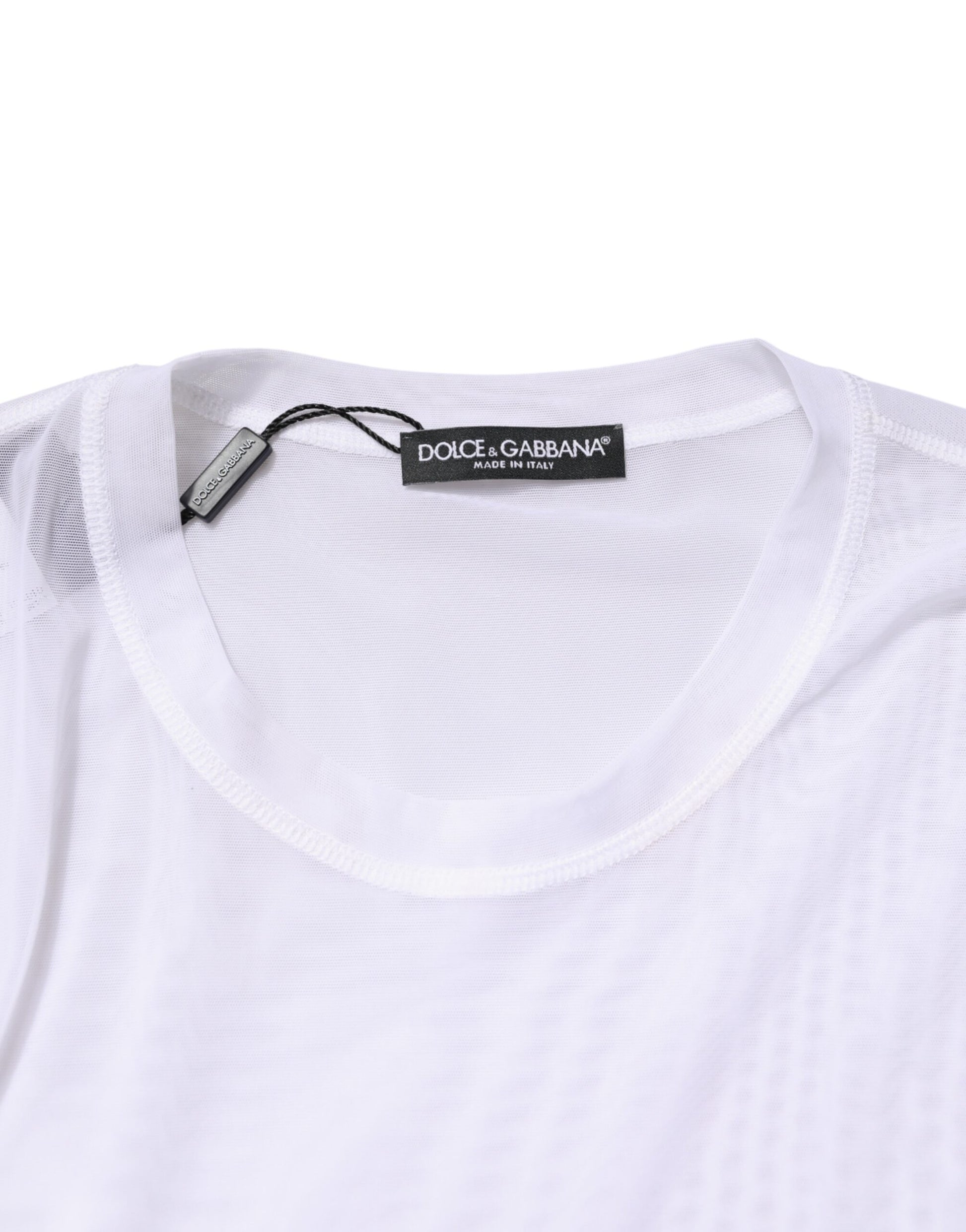 White sleeveless shirt on hanger