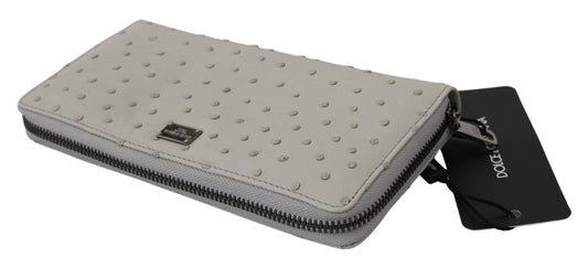 Small leather wallet with zipper closure