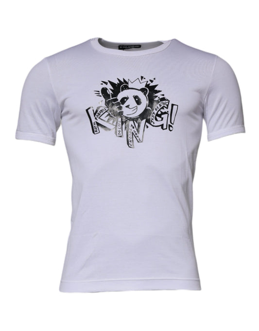 White t-shirt with graphic design