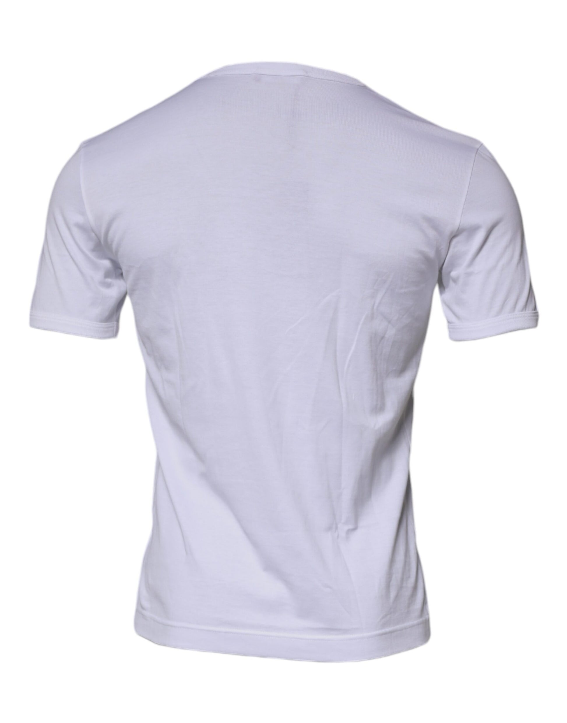 White short sleeved t-shirt on a hanger
