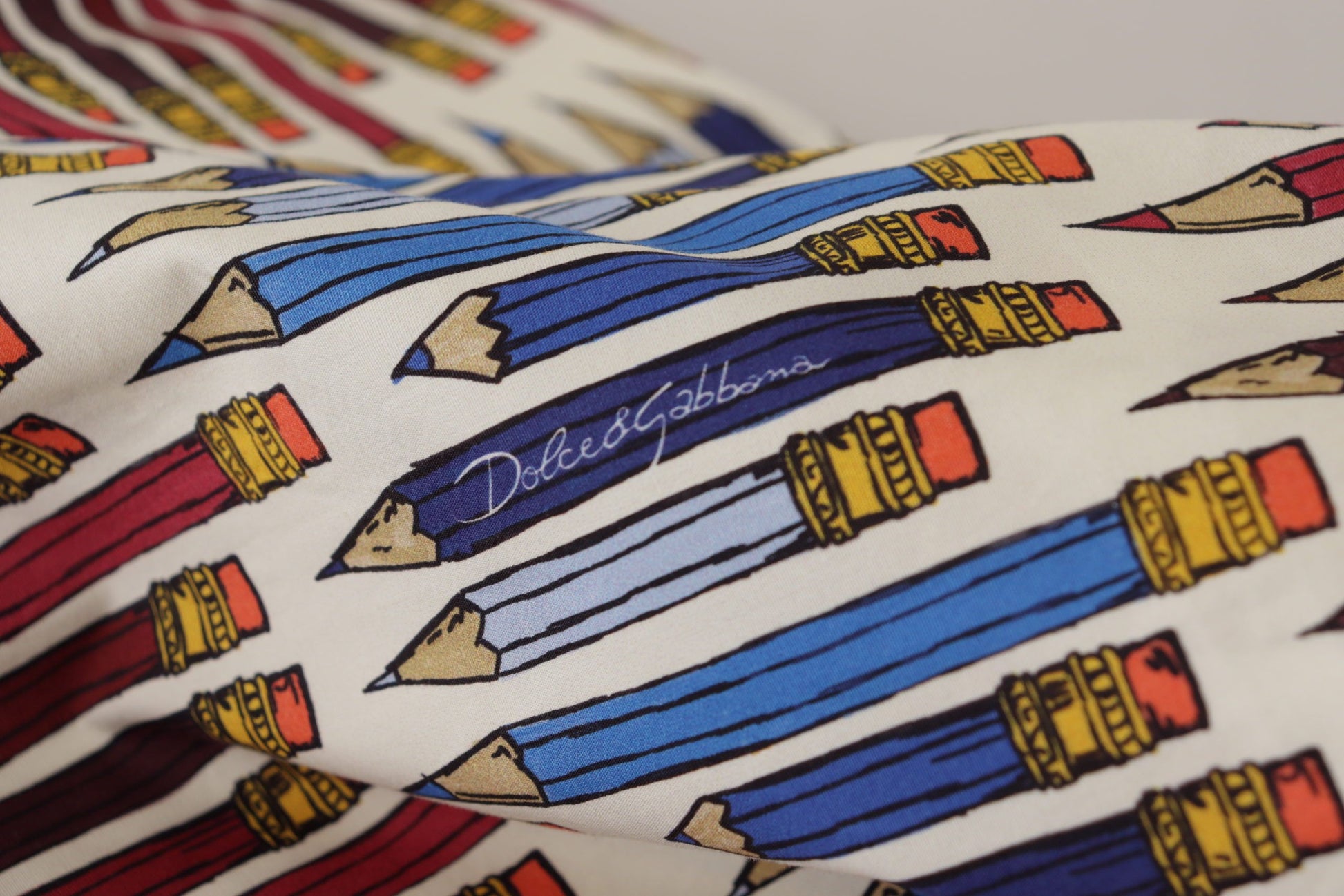 Pencil print fabric