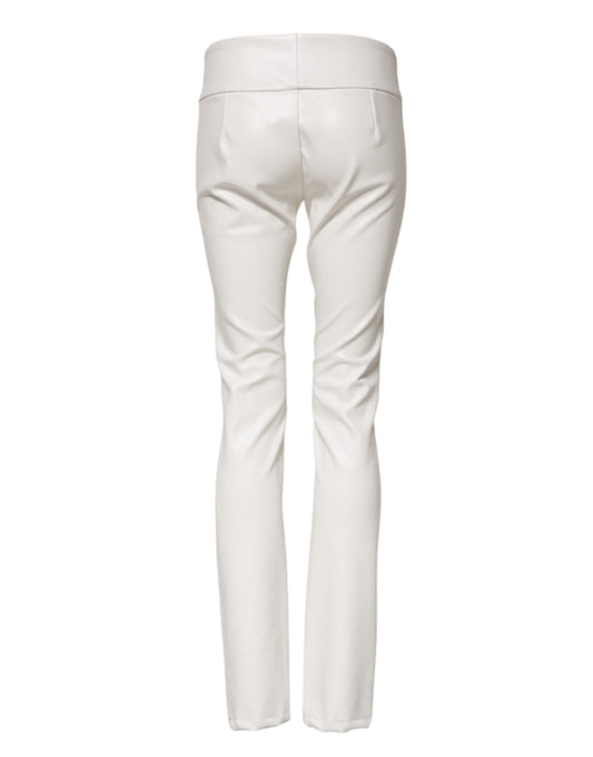 Pair of white leather pants