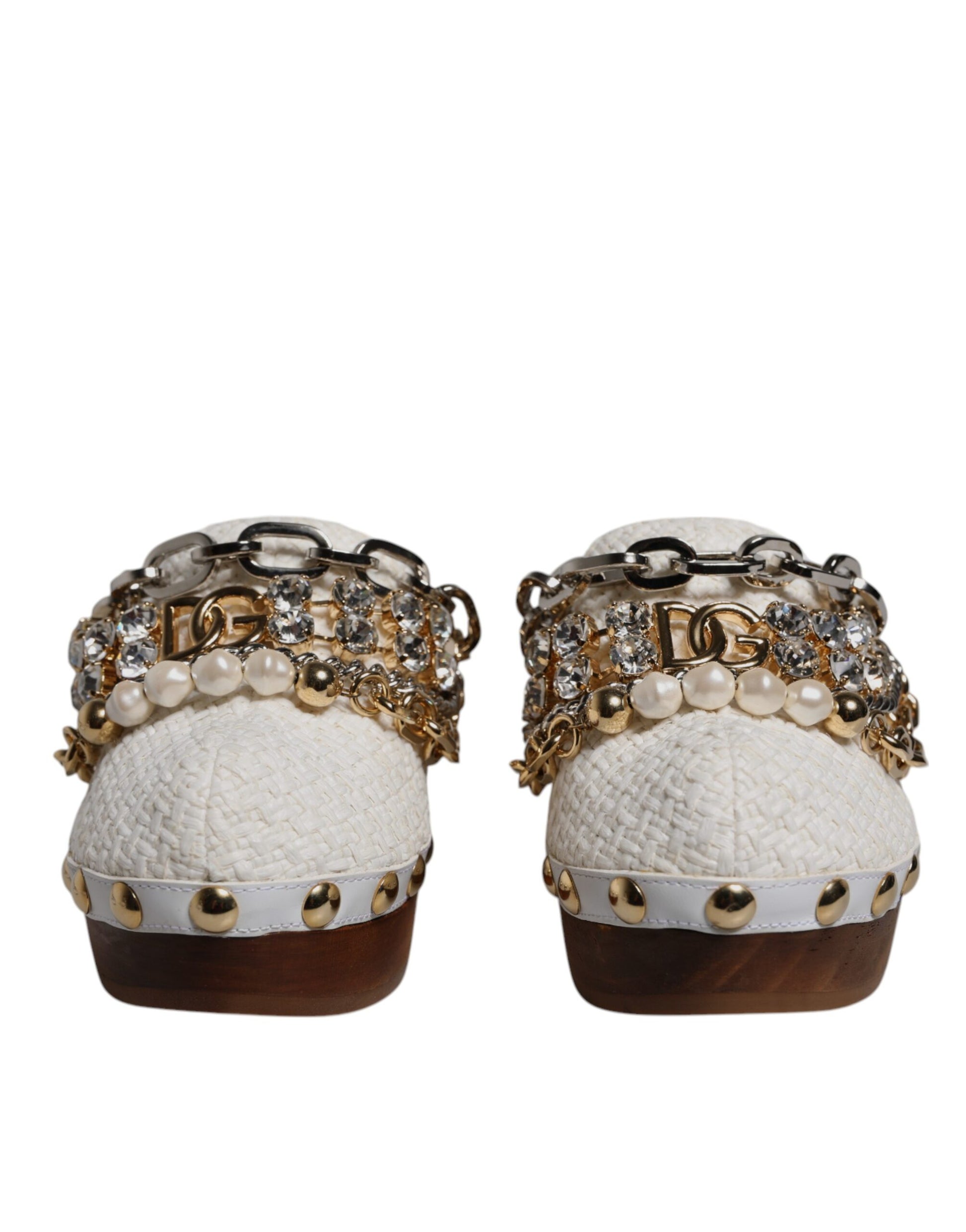 Pair of women's shoes with embellishments