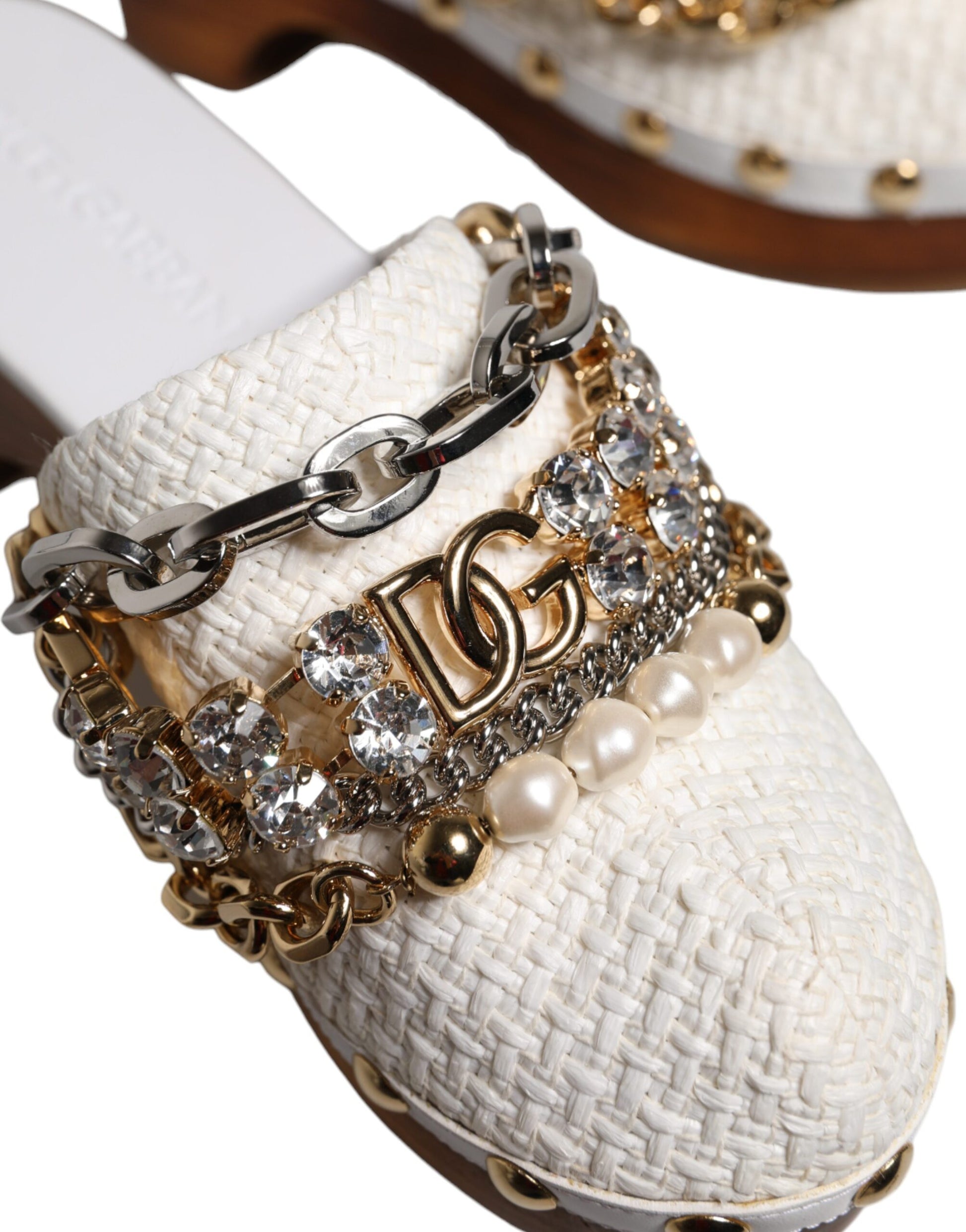Pair of women's sandals with embellishments
