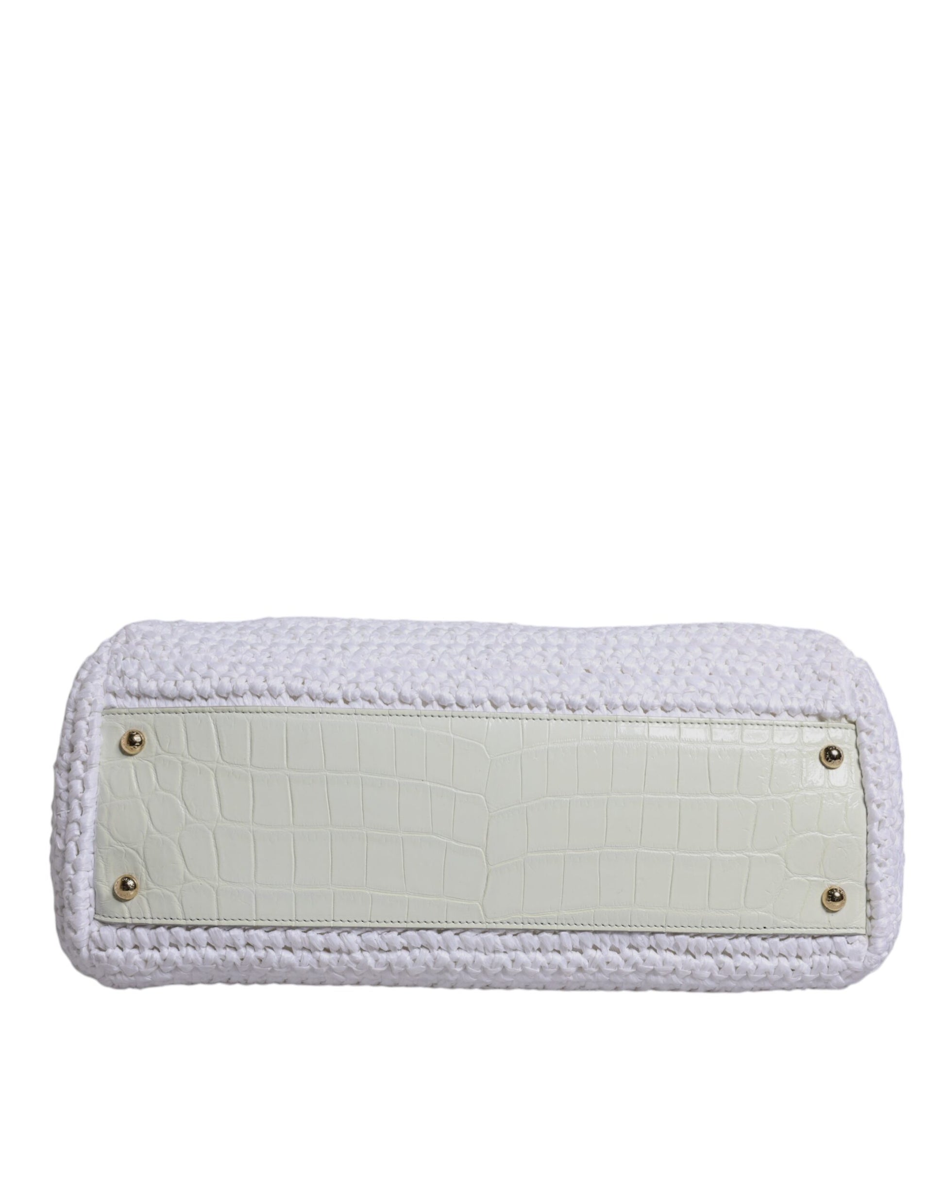 Purse with crocodile skin texture on front