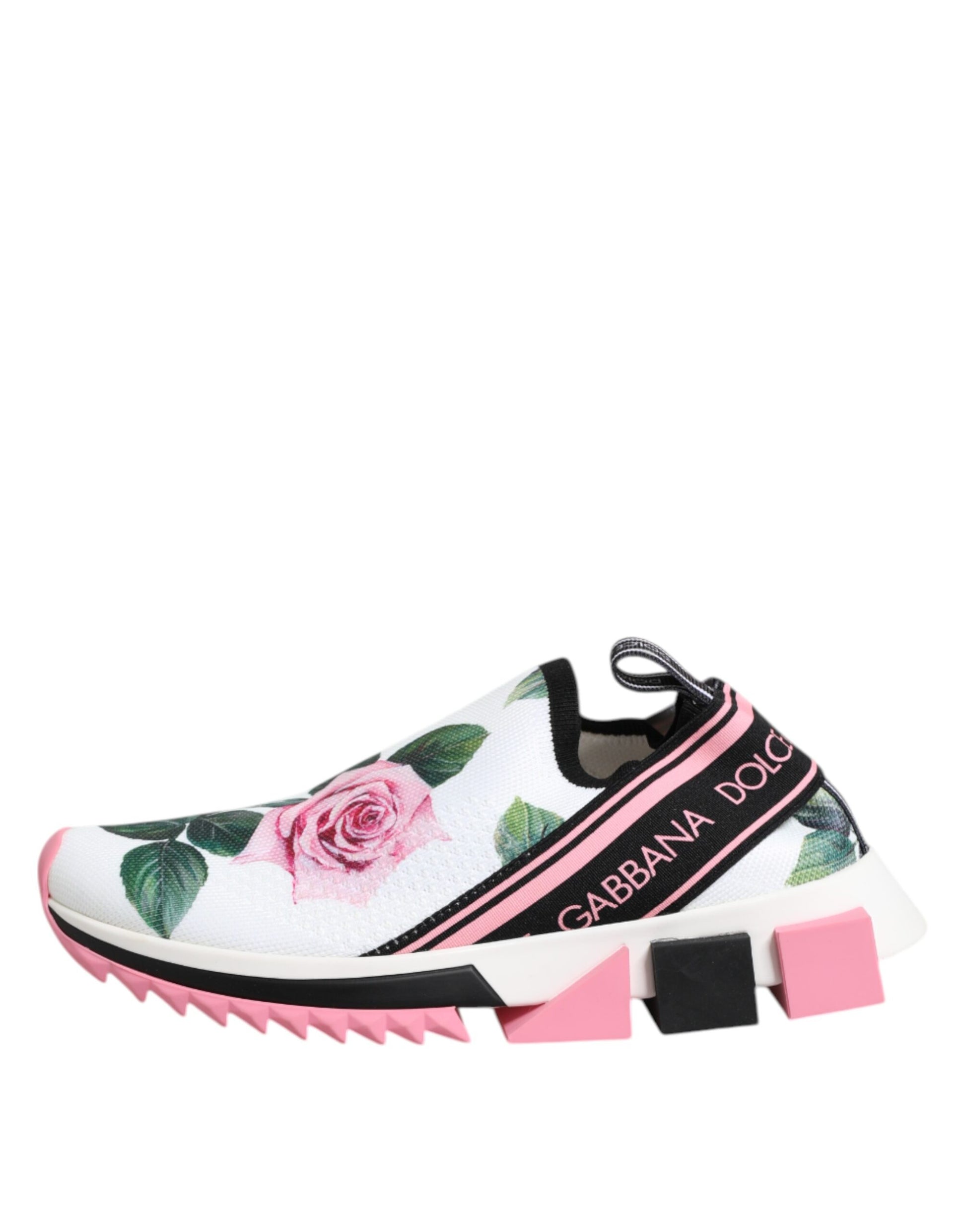 Pink sneaker with floral print