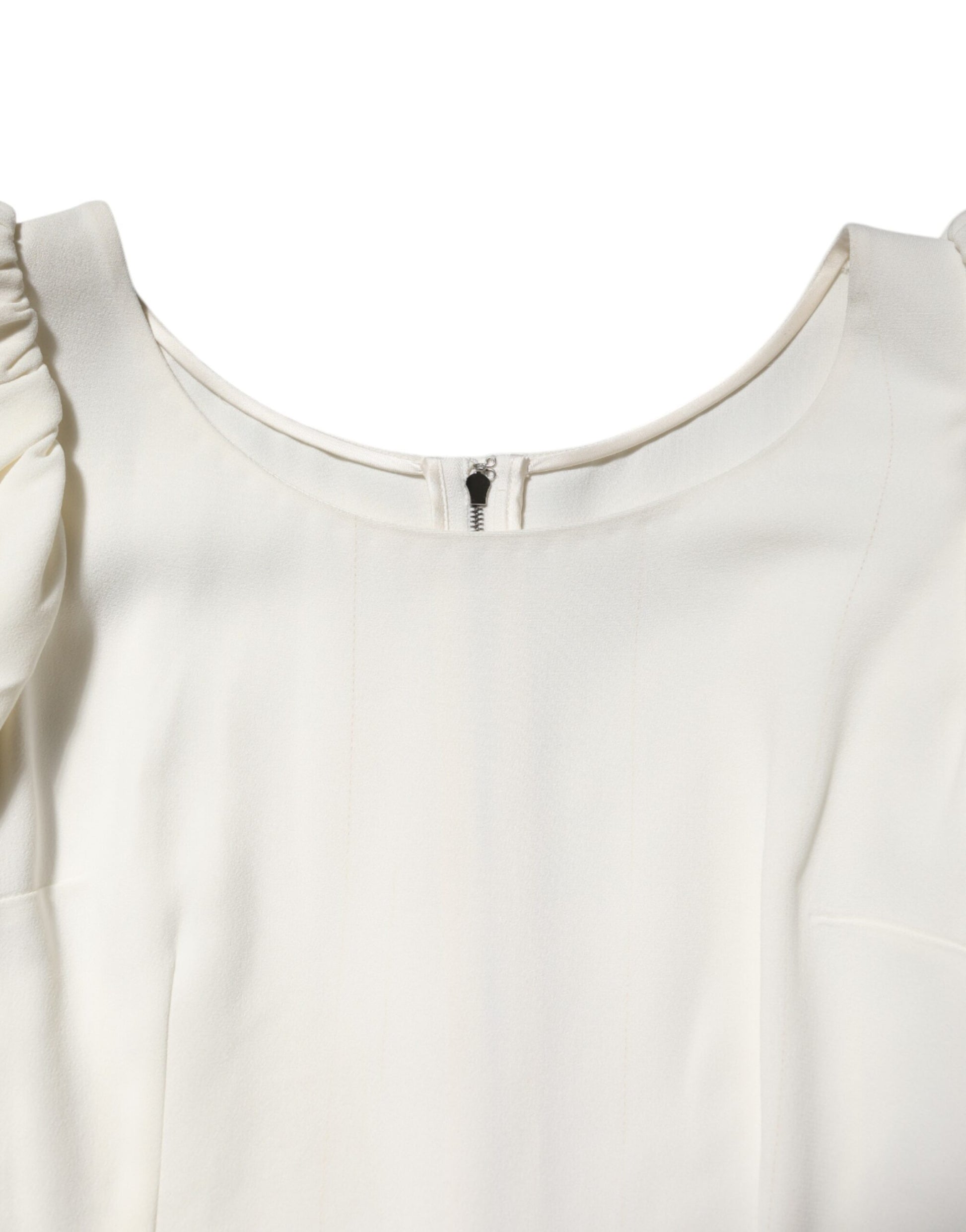 White blouse with open neckline