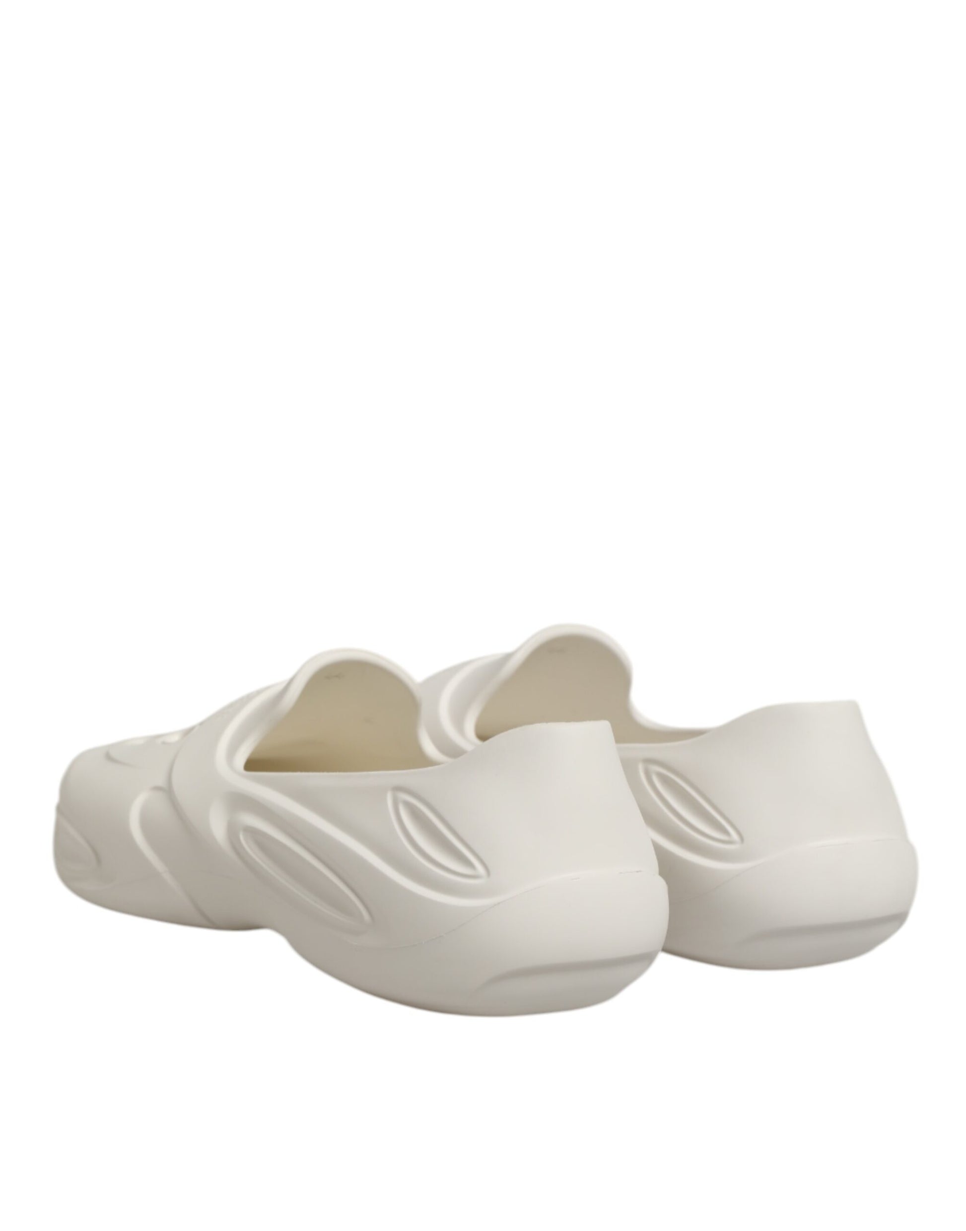 White slip on shoes