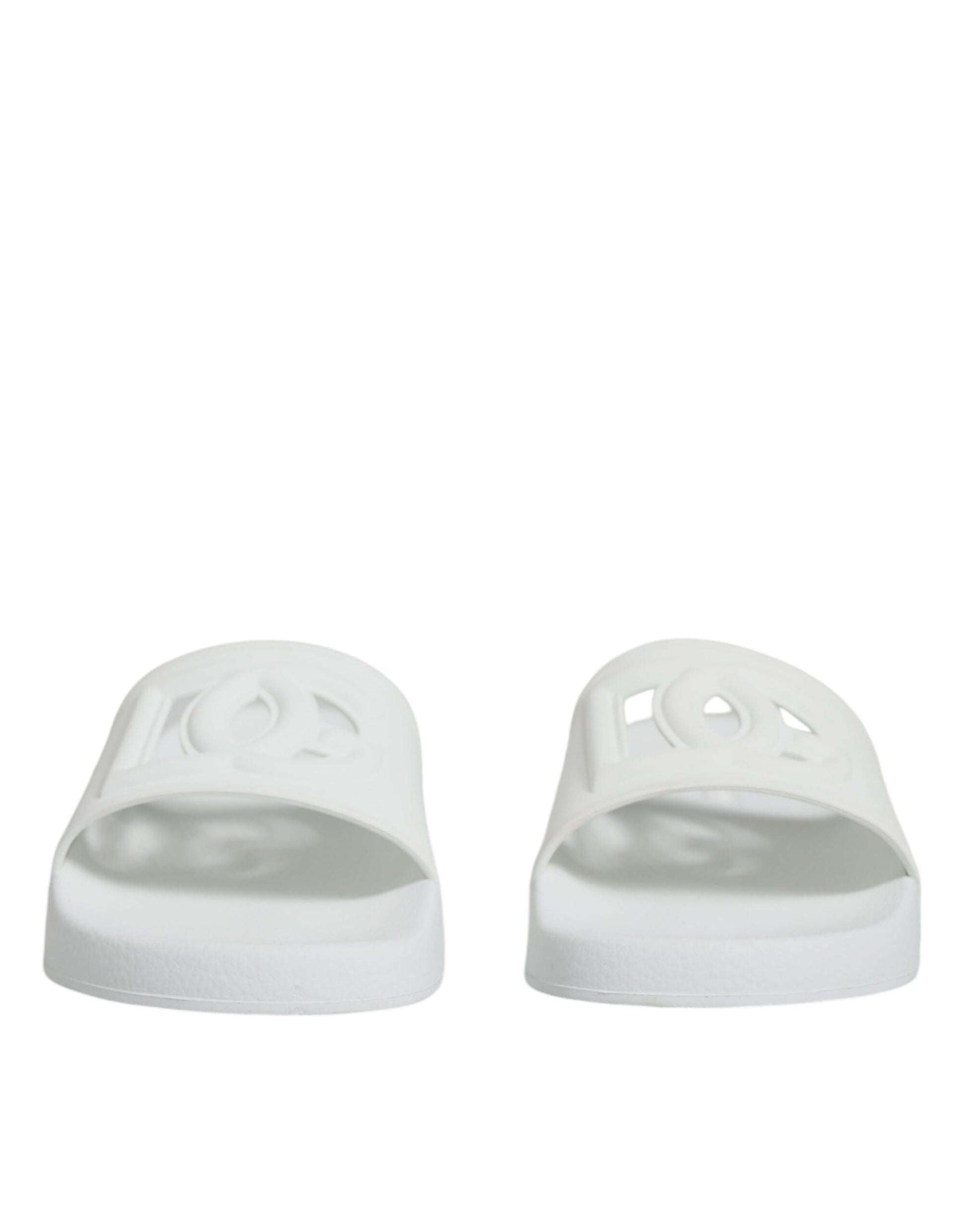 Pair of white flip flops
