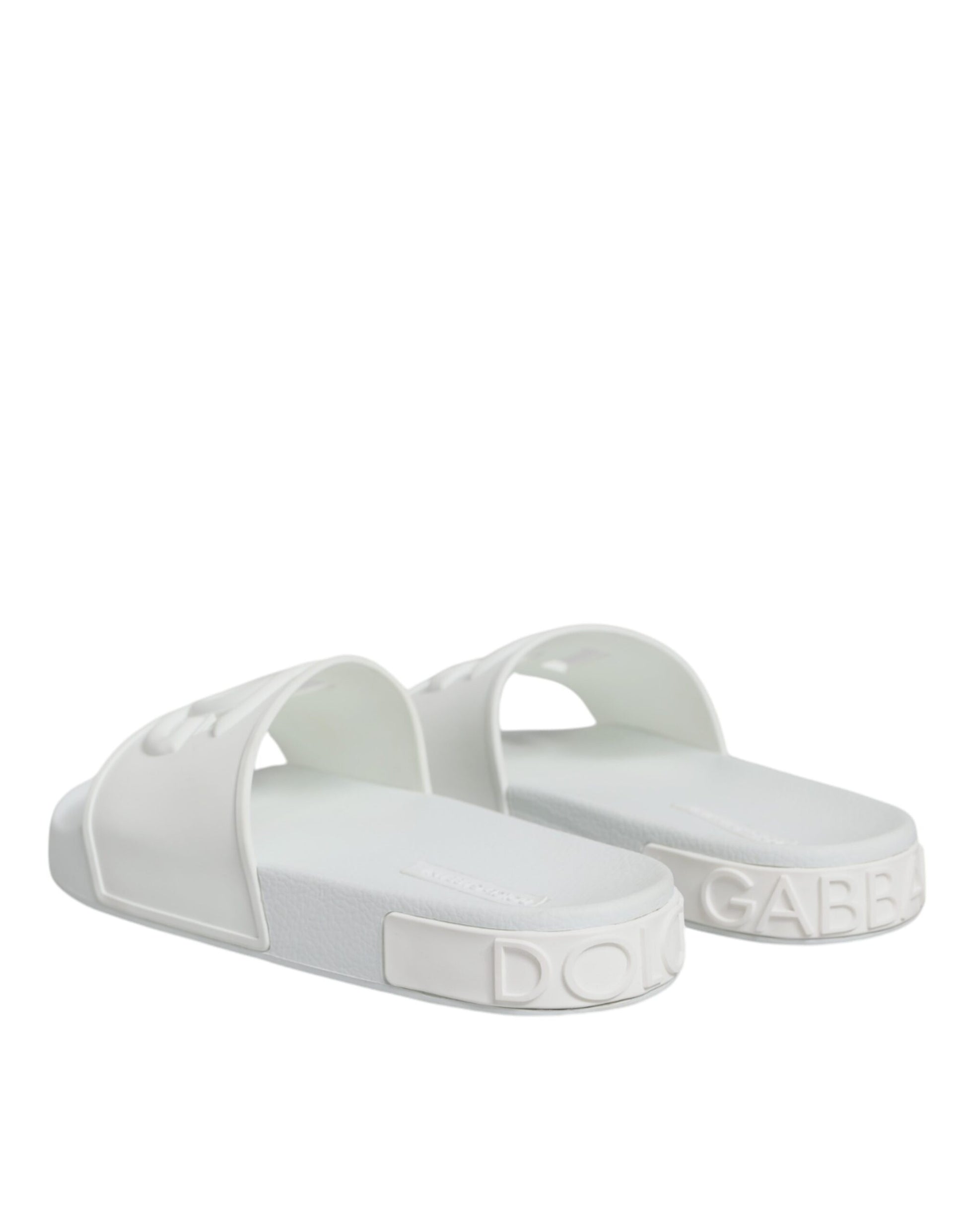 White sandals with black straps
