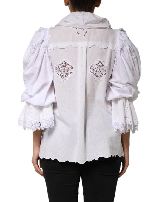White lace back detail on garment