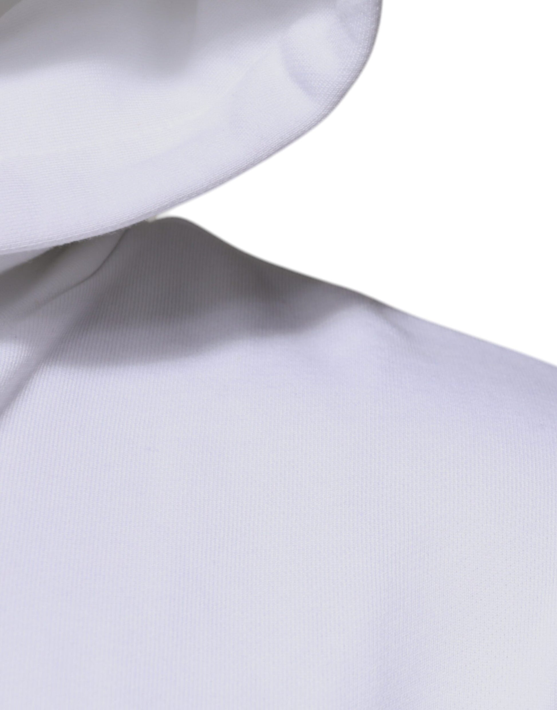 White hoodie on a person's neck