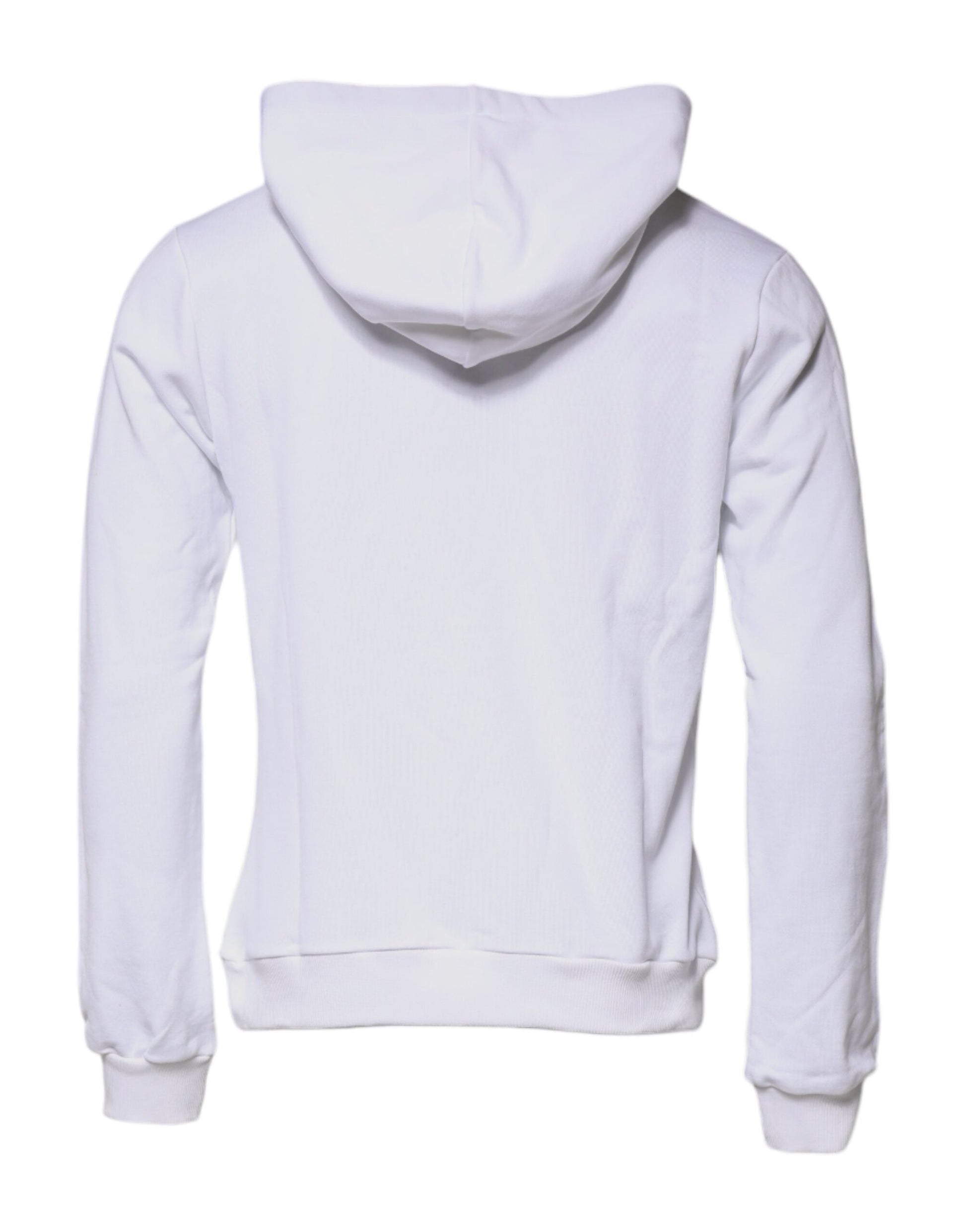White hoodie with drawstrings