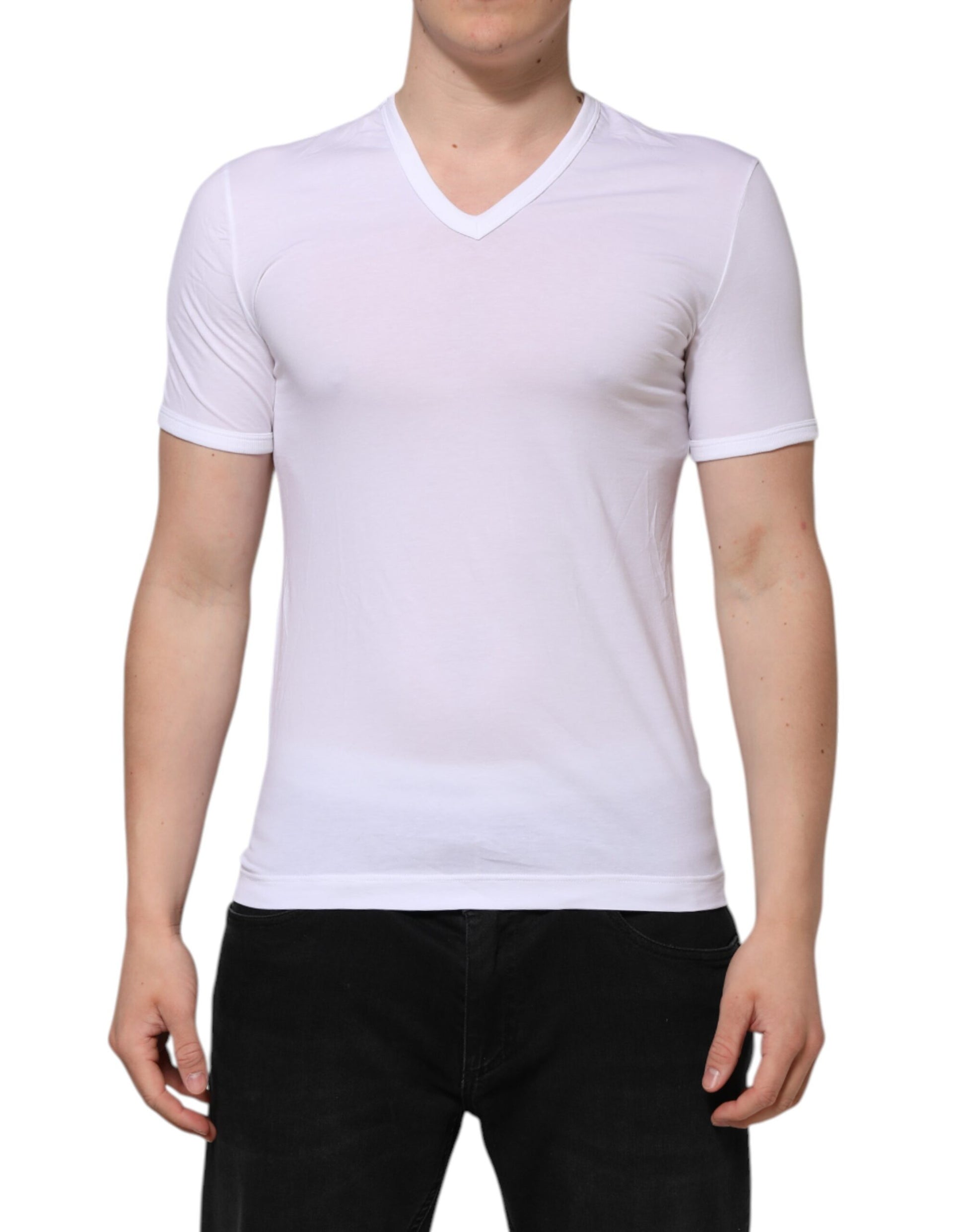 White sleeveless t-shirt on a mannequin