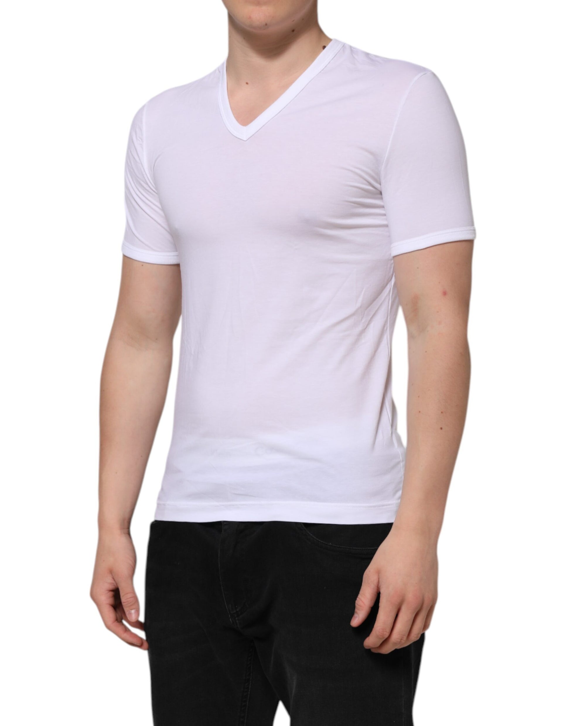 White sleeveless t-shirt on mannequin