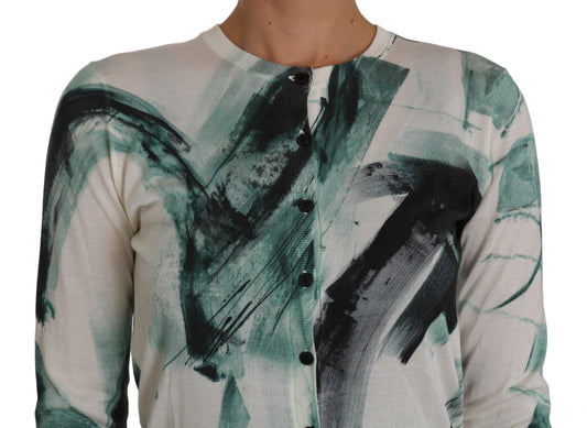 Sweater with abstract design on front