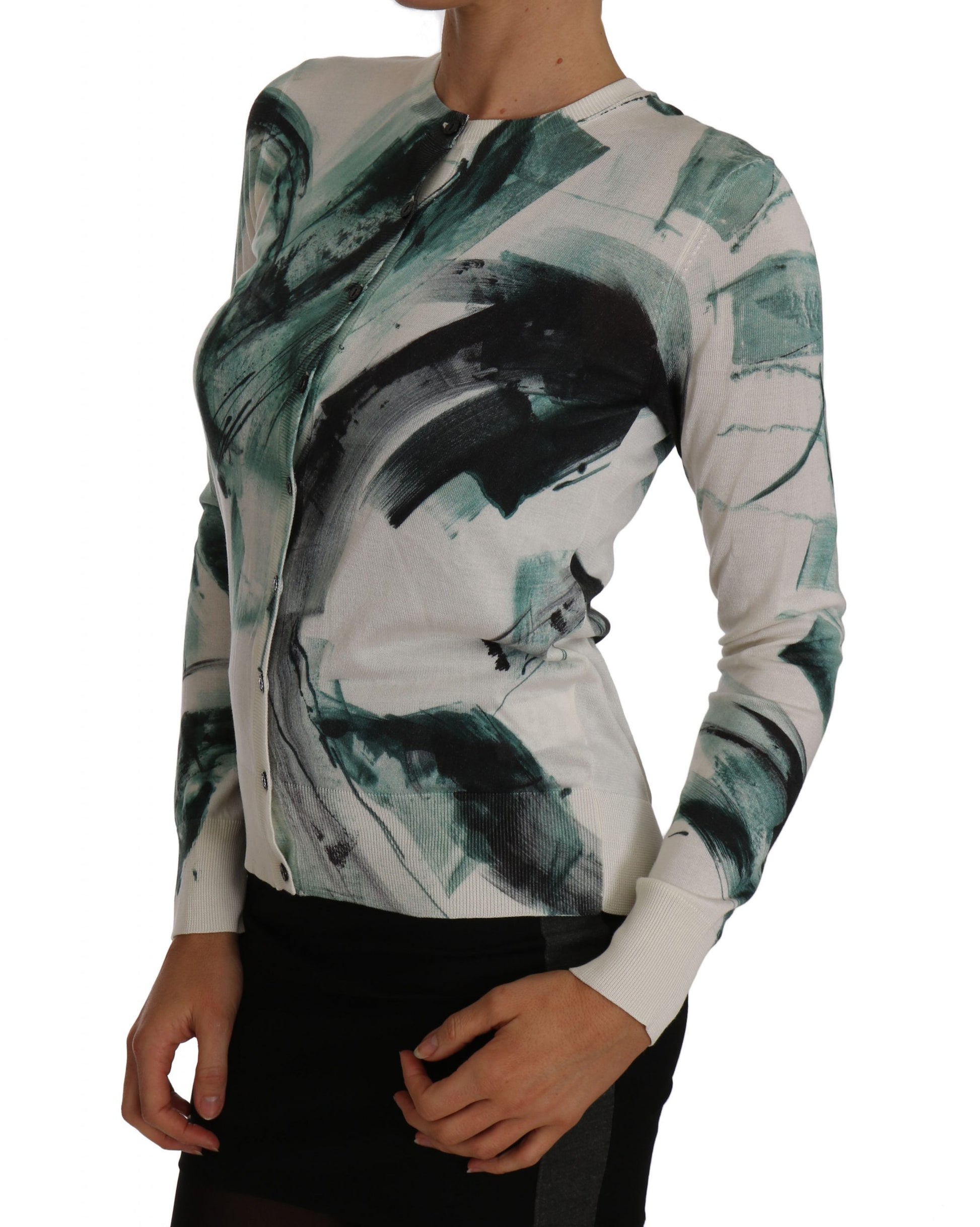 Long sleeve top with abstract design