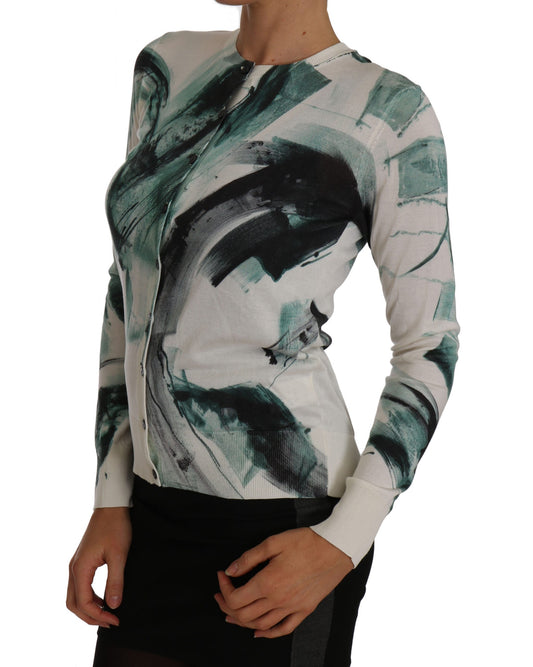 Long sleeve top with abstract design