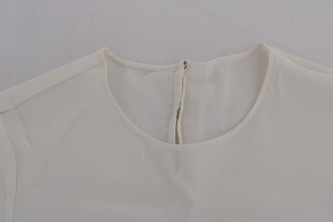 White garment with seam down front