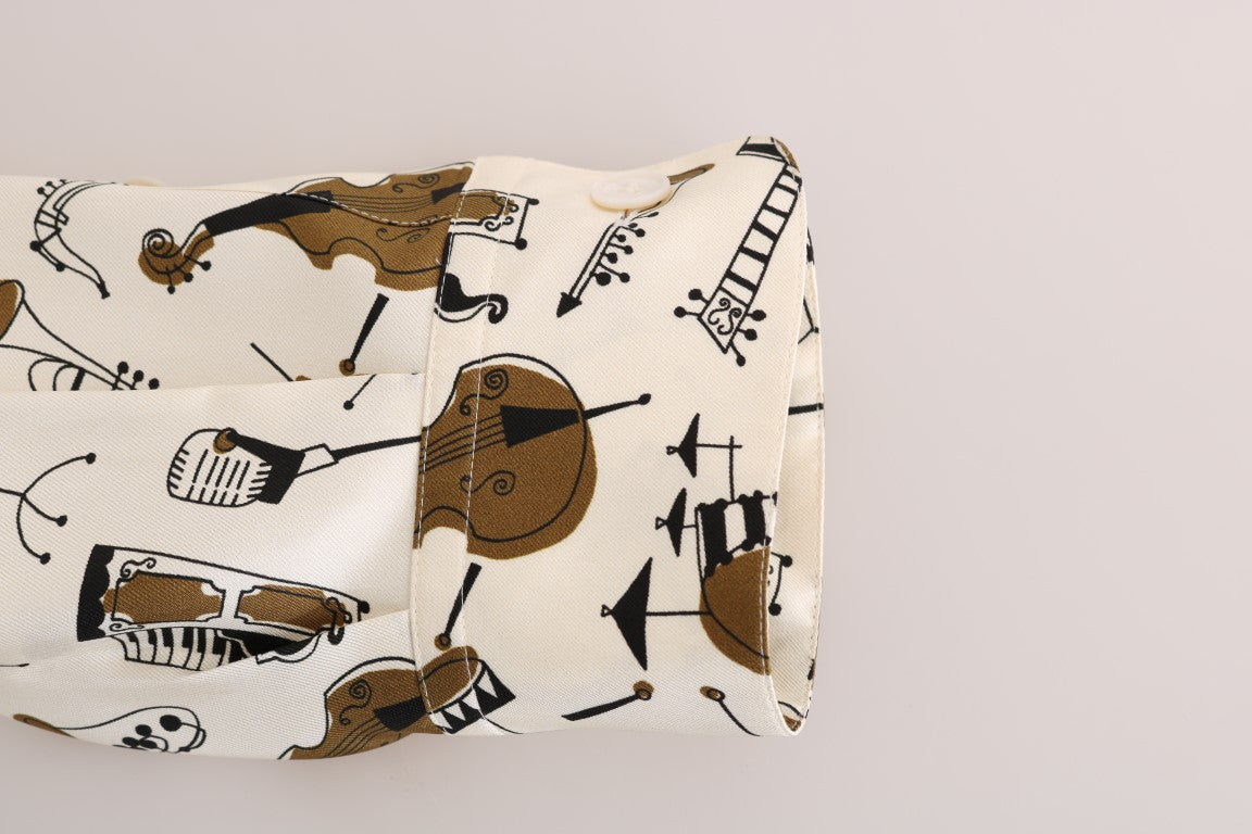 Musical instrument patterned fabric item