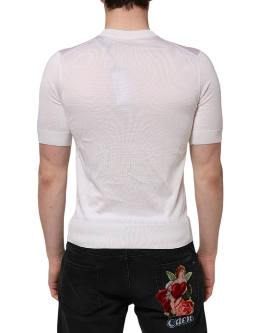 White long sleeve shirt with ruched back detail