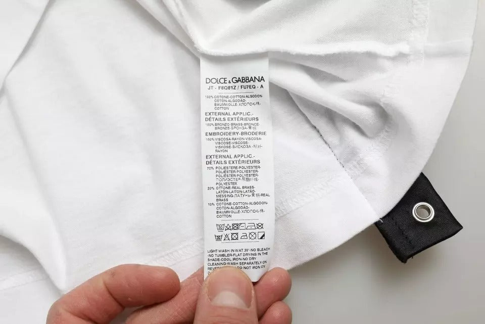 White tag on garment