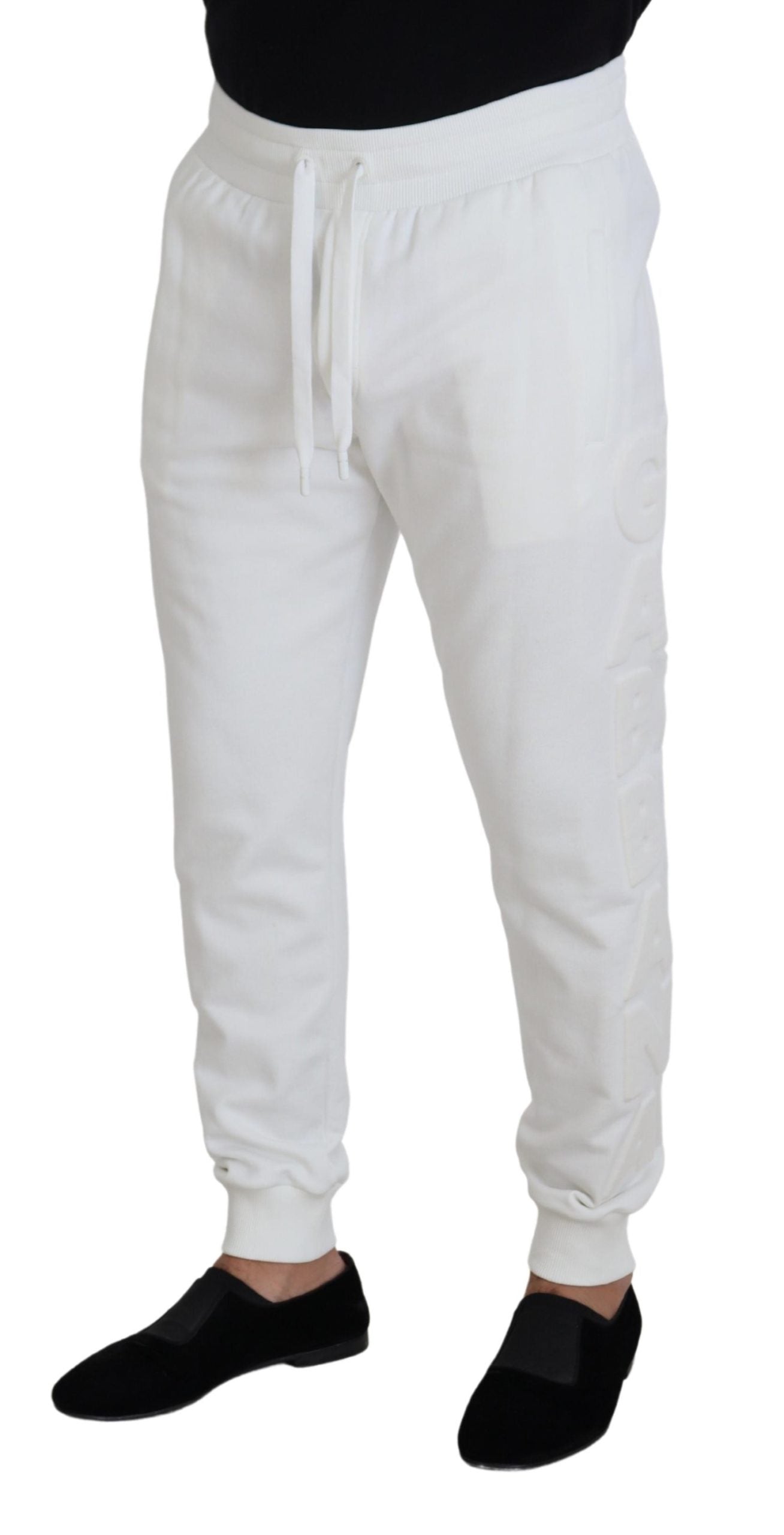 White sweatpants on a mannequin