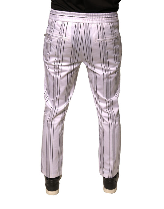 Pair of pants with vertical stripes