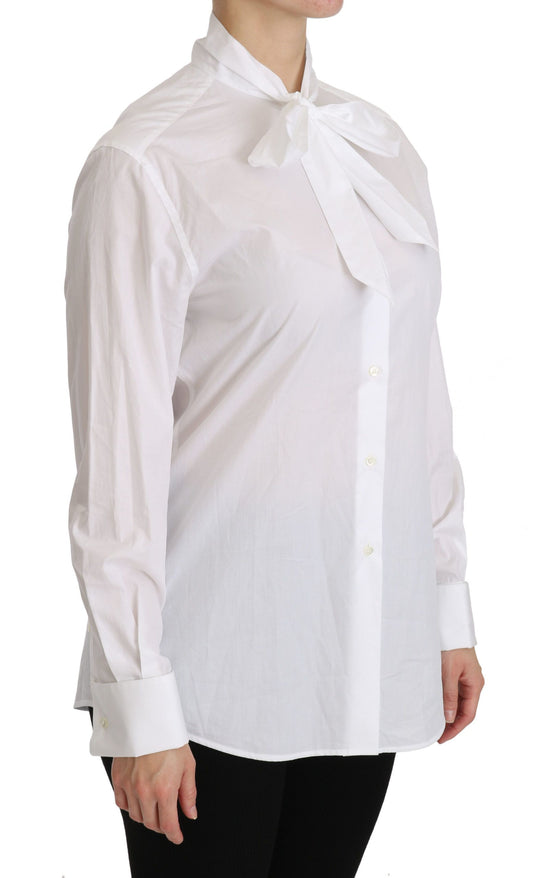 White shirt with ruffled collar